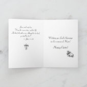 聖パトリック大聖堂宗教復活祭カード シーズンカード (内部)