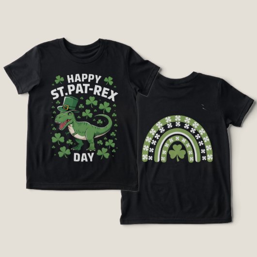 聖パトリック恐竜 トライブレンドＴシャツ (デザイン正面&裏面)