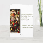 聖パトリック教会の窓 – カード (裏面)