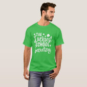聖パトリック日路の最も幸運な学校秘書 Tシャツ (正面フル)