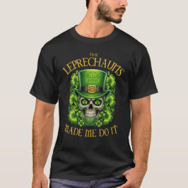 聖パトリック祭 スカル レプリコーンの仕業 Tシャツ