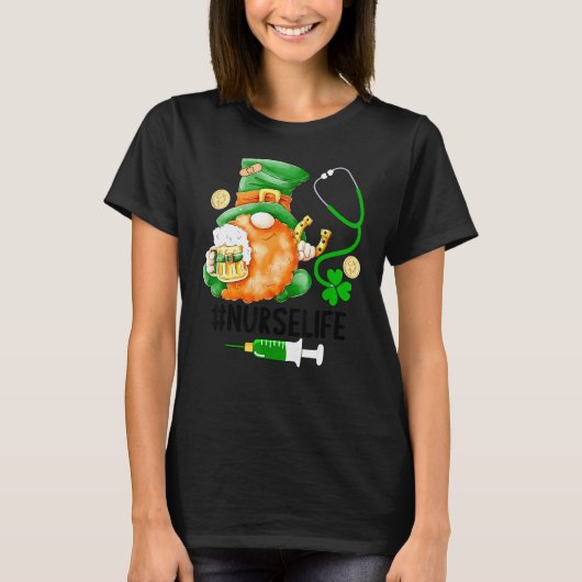 聖パトリック祭 看護婦 Tシャツ (正面)