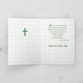 聖パトリック賛美の日、聖なる三位一体、緑 カード (内部)