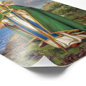 聖パトリック、アイルランドの守護聖人。 フォトプリント            (角)