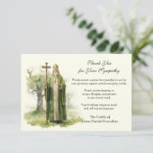 聖パトリック・カトリック・アイルランド悔やみや弔慰弔問 サンキューカード (スタンド正面)