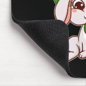 聖パトリック・デイ・アイルランドのために服を着た可愛いアイルランドのバニー マウスパッド (コーナー)