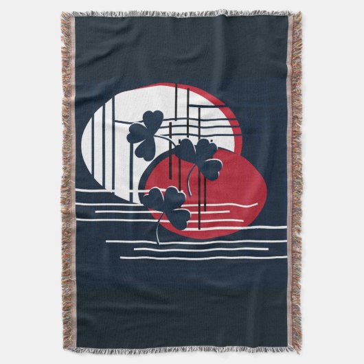 聖パトリック、抽象化 スローブランケット (正面縦)