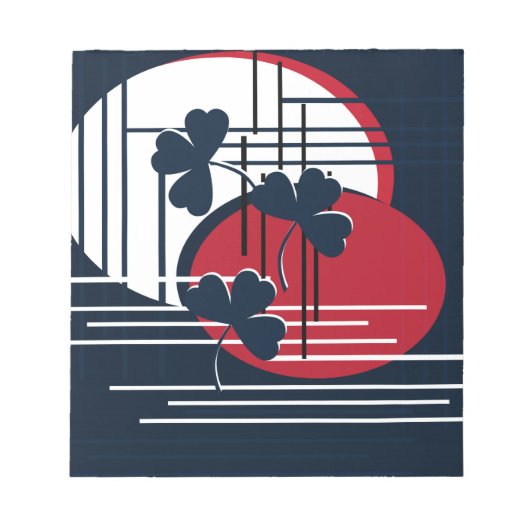 聖パトリック、抽象化 ノートパッド (正面)