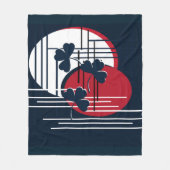 聖パトリック、抽象化 フリースブランケット (正面)