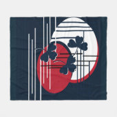 聖パトリック、抽象化 フリースブランケット (正面(横))