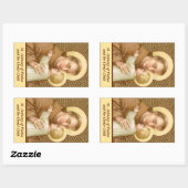 聖パドゥアのアントニオと幼児キリスト(JM 05) 長方形シール (シート)