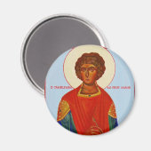 聖パンテレイモン正教会のアイコン磁石 マグネット (正面/裏面)