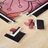 聖パーソナライズされたなジオメトリメタトロンの立方体 ジグソーパズル (側面)