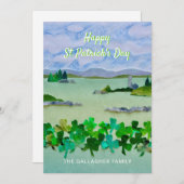 聖パーソナライズされたパトリックの日 シーズンカード (正面/裏面)