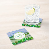 聖パーソナライズされたパトリックの日 スクエアペーパーコースター (インサイチュ)