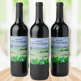 聖パーソナライズされたパトリックの日 ワインラベル