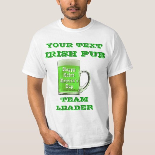 聖パーソナライズされたパトリックの日 Tシャツ (正面)