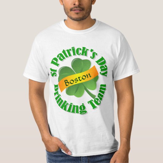 聖パーソナライズされたパトリックの日 Tシャツ (正面)