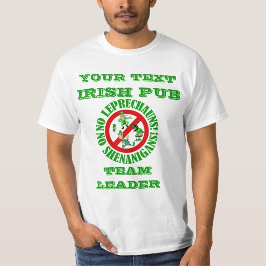聖パーソナライズされたパトリックの日 Tシャツ (正面)