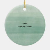 聖パーソナライズされた母降誕祭飾 セラミックオーナメント (裏面)