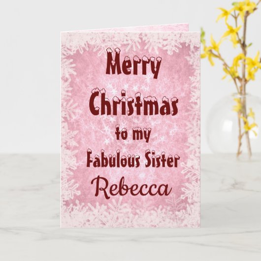 聖パーソナライズされた降誕祭お目出とう カード (黄色い花)