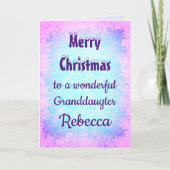 聖パーソナライズされた降誕祭お目出とう カード (正面)