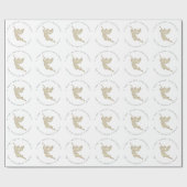 聖パーソナライズされた降誕祭 ラッピングペーパー (フラット)