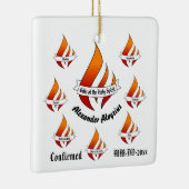 聖パーソナライズされた霊の供物 セラミックオーナメント (右)