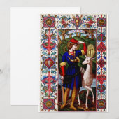 聖ヒューベルトと鹿 招待状 (正面/裏面)