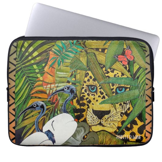 聖ヒョウ ラップトップスリーブ (正面)