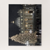 聖ピーターズスクエアの夜のクリスマス ジグソーパズル (縦)