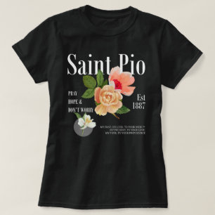 聖ピ伝統的オ聖書の聖句カトリックのシャツ Tシャツ