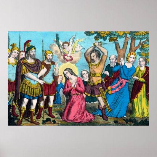 聖フィロメナの首が切られている ポスター (正面)