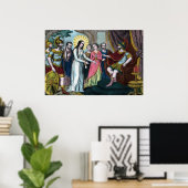 聖フィロメナはディオクレティウス帝の前で裁かれる ポスター (ホームオフィス)