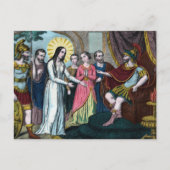 聖フィロメナはディオクレティウス帝の前で裁かれる ポストカード (正面)