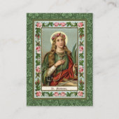 聖フィロメナカトリック宗教聖人祈りの言葉 プレイスカード (正面)