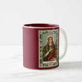 聖フィロメナ宗教カトリック殉教者祈りの言葉 ツートーンマグカップ (正面右)