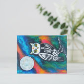 聖フクロウ ポストカード (スタンド正面)