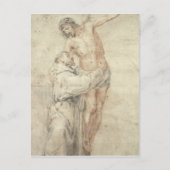 聖フランシスが世界を排斥し、抱き込む ポストカード (正面)