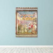 聖フランシスが承認を受ける キャンバスプリント (インサイチュ (ウッドフロア))