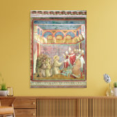 聖フランシスが承認を受ける キャンバスプリント (インサイチュ (リビング))