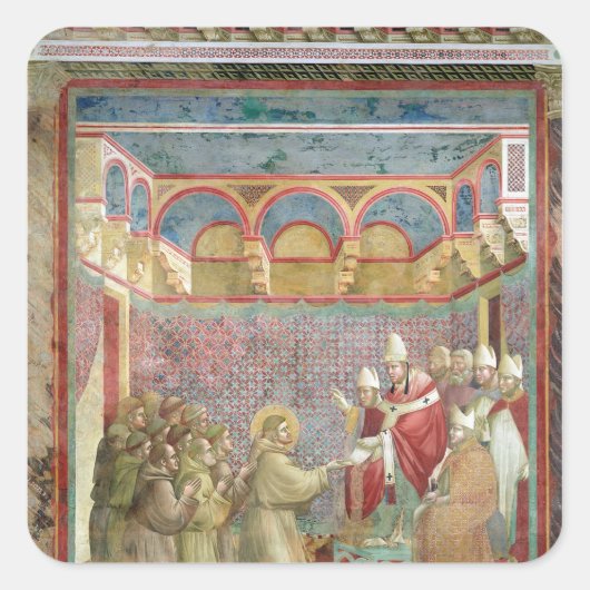 聖フランシスが承認を受ける スクエアシール (正面)