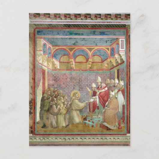 聖フランシスが承認を受ける ポストカード (正面)