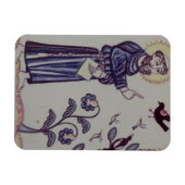 聖フランシスが鳥と話している マグネット (横)