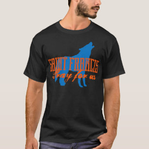 聖フランシスとウルフ・アッシシ祈ーは米国アチョリに対して Tシャツ