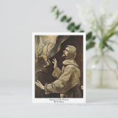 聖フランシスのスティグマタBy El Greco ポストカード (スタンド正面)