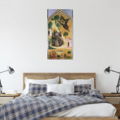 聖フランシスはスティグマタを受け取る, c.1295-1300 キャンバスプリント (インサイチュ (寝室))