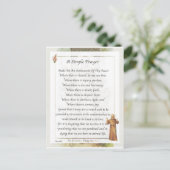 聖フランシスシンプル祈りの言葉平和 ポストカード (スタンド正面)