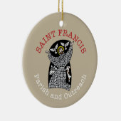 聖フランシス丸クリスマス飾り セラミックオーナメント (右)