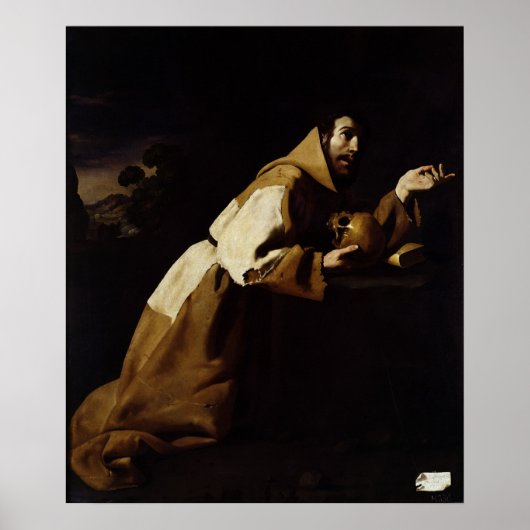 聖フランシス瞑想， 1639 ポスター (正面)